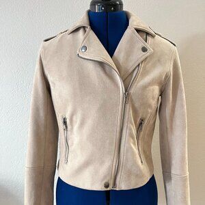 tan suede moto jacket